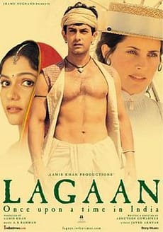 Lagaan 2001 film scene showing village cricket match