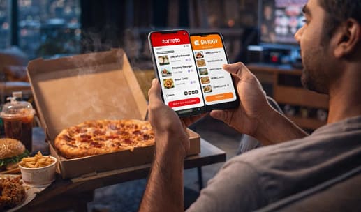 Late-night food delivery scene linked to Zomato and Swiggy Addiction