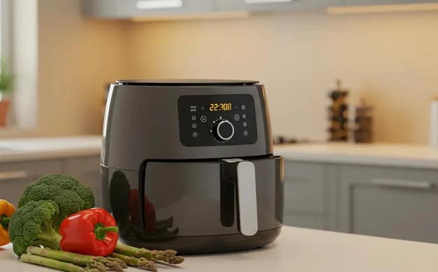 Kitchen setup showing air fryer used for daily cooking in discussion about Can We Use Air Fryer Daily