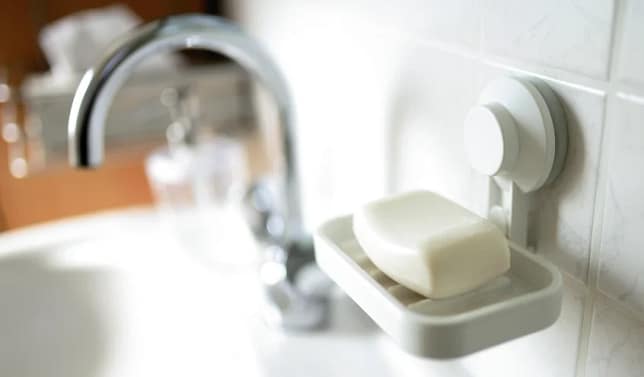 Soap vs body wash products shown for skin type selection