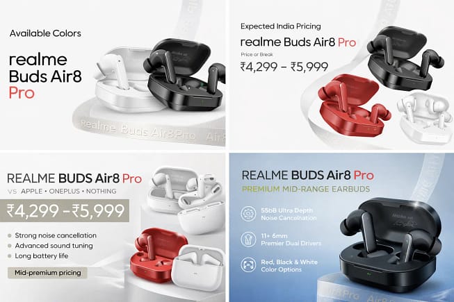 Realme Buds Air 8 Pro Features Overview