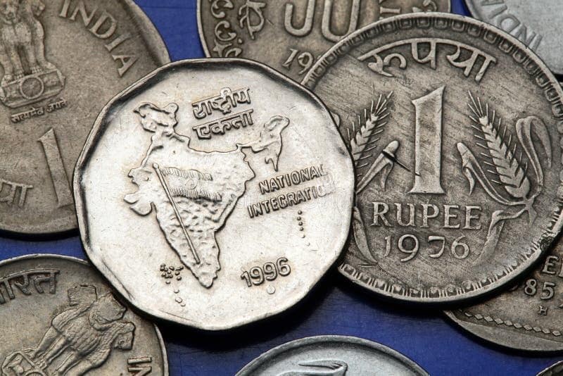 Indian rupee fall showing 92 per US dollar on currency chart