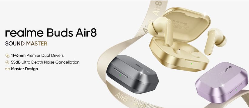 Realme Buds Air 8 series launched in India in January 2026